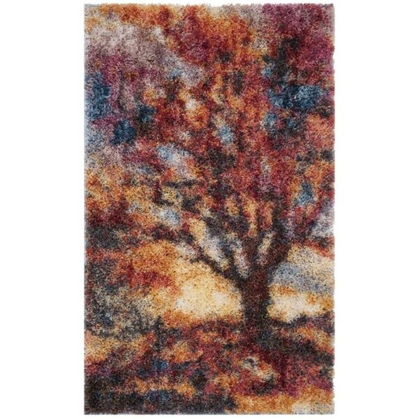 Safavieh Gypsy Small Rectangle Area Rug, Rust and Blue - 3 x 5 ft. GYP522C-3 - main